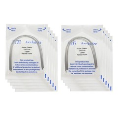 100PCS Dental Orthodontic Niti Arch Wire Natural Form Arches Round Rectangular