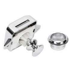 OCGIG 5 PCS Push Button Latch Cabinet Door Catch Keyless Cupboard Locks