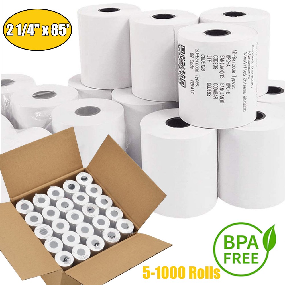 50 Rolls Case 2 1/4″ x 85′ Thermal Cash Register Credit Card POS Receipt Paper