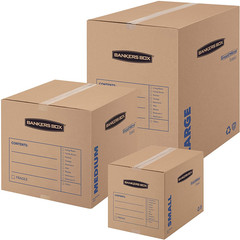 Small Moving Box 15 Pack, Pre-Printed for Labeling, 16.5-In X 12.25-In X 12.675-