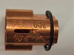 LOT OF 3 PAIR BUSS FUSE REDUCER, FS 632, CLASS R, 60A REDUCED TO 30A 240V 263R