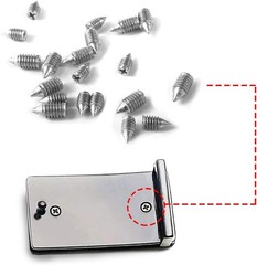 Bluecell 60pcs Metal Cross Slot Tip Screws for Belt Buckle Wallet Handbag