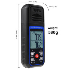 Dual-Channel K/J Thermocouple Thermometer with 4 K-Type Thermocouples -328°F ~ 2