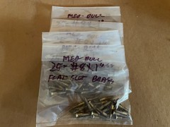 Vintage 8 x 1 ” Slotted flat head wood screws Brass Qty 25