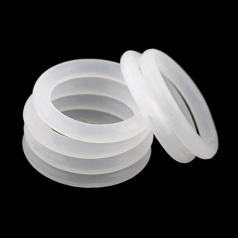 Food Grade Silicone Rubber O Rings Gasket Cross Section 5mm ID 17mm-150mm