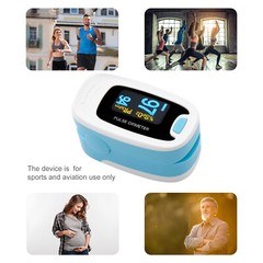 Finger Pulse Oximeter Blood Oxygen Saturation Heart Rate Measuring SpO2 Monitor