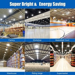 150W UFO LED High Bay Light Dimmable Commercial Warehouse Shop Light 5000K