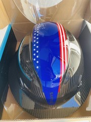 Saffas Carbon Fiber Hard Hat Full Brim Goggles Safety Helmet 6-Pt Suspension NIB