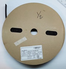 shrink tubing 1/2″ 12.7mm black 2:1 shrink ratio