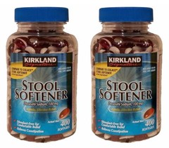 Kirkland Signature 100 Mg Stool Softener, 400 Softgels, 2 Pack