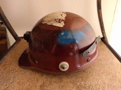 MSA Skullgard Safety Hard Hat Cap Brown Class C