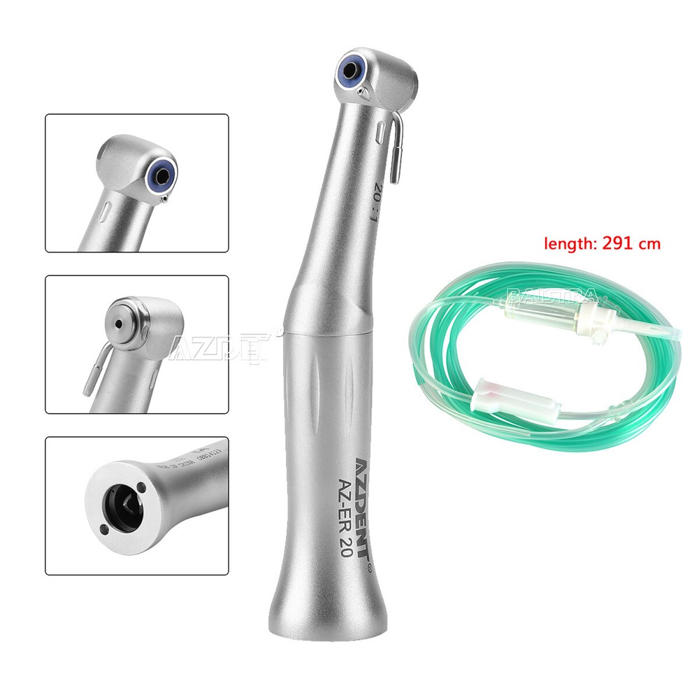 Dental Implant 20:1 Reduction Contra Angle Handpiece/Irrigation Tube Hose Fit WH