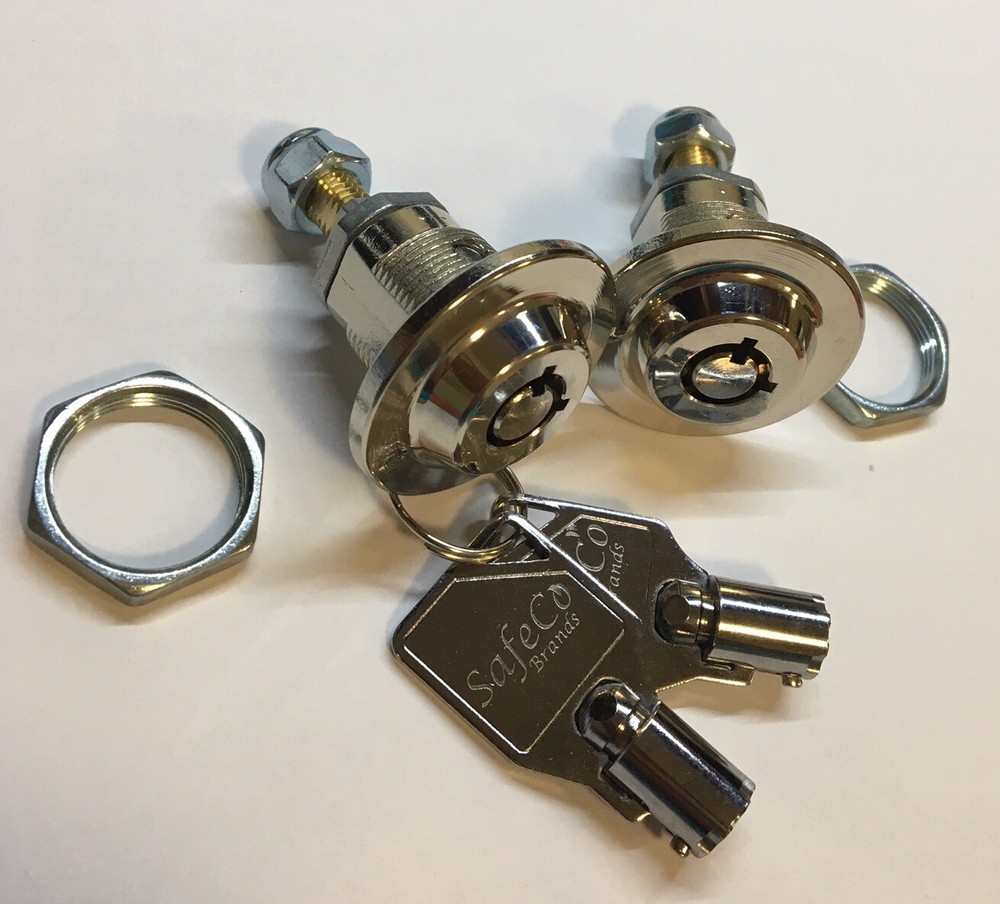 2 Homak safe Locks keyed alike-2 keys wall /Gun safes- SafeCo Brands