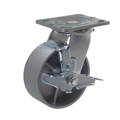 5″x2″Heavy Duty Caster Steel Cast Iron Wheel,Caster,Capacity1000-4000LB