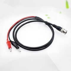 BNC Male to Dual Q9 Signal Test Line for Oscilloscope Connection and Power
