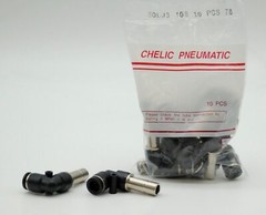 CHELIC SQLJ3 10-08 Plug-in 90° elbow push to connect Fitting (10 PCS PER BAG)