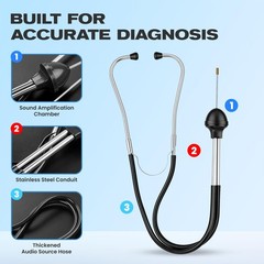 Mechanic Stethoscope Automotive Engine Noise Diagnostic Tool – Sound Detectio…