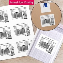 8.5×11 Shipping Label Sheets 6 UP 150 Labels Permanent Adhesive Laser Inkjet