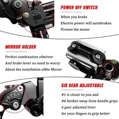 7/8″ 22mm Motorcycle Brake Lever Handlebar Master Cylinder Clutch Levers Left &