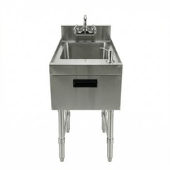 22 in. x 12 in. Underbar Hand Sink with Soap and Towel Dispenser