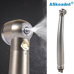 AS Dental High Speed Handpiece LED Fiber Optic Torque Push 4Holes 3 spray