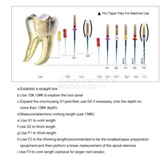 Dental Endo Files Reciprocating/Super/V Blue/Niti Rotary File Endodontic 21/25mm