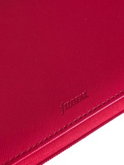 Filofax Red Saffiano Personal Compact Zip Organizer Leather Cash Budgeting