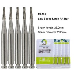 WAVE Dental Round Carbide Bur For Slow Speed Latch RA1-8 Taper Fissure RA702 699