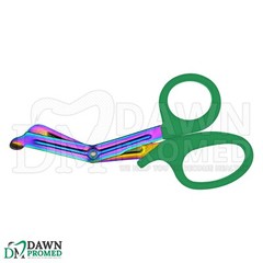 10 EMT Scissors 7.25″ Rainbow Blades with Green Handle Utility Shears German Gr