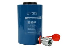 TEMCo Hollow Hydraulic Cylinder Ram 30 TON 2 In Stroke 5 YEAR Warranty