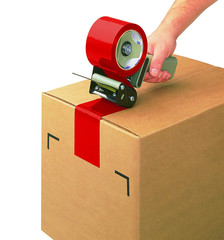 Tape Logic 2 Inch X 110 Yard 2.2 Mil Red, Heavy Duty Colored Packing Tape, 36 Pa
