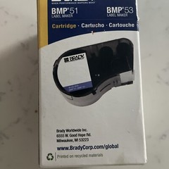 Brady M-18-498 Label Tape – Black on White R-6200 180/roll 1 Inch X .75 In