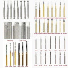 Dental Tungsten Carbide FG RA Round Burs High Speed Handpiece Steel Endo Drills