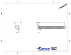 6-32 x 1-1/2″ Button Socket Cap Screw Allen Hex Drive Stainless Steel Qty 1000