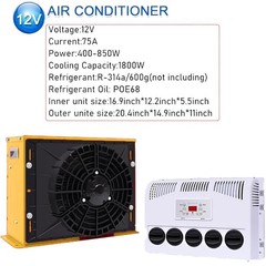 12V 11000 BTU Truck Air Conditioner Split AC For Semi Trucks Bus RV Caravan US