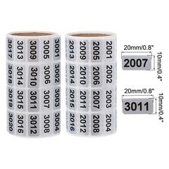 2000PCS,2001 to 3000, 3001 to 4000 Consecutive Number Stickers, Inventory Label