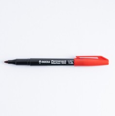 Permanent Marker 100 3411/12BX RED