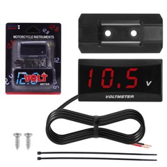 12V Digital LED Display Voltmeter Voltage Gauge Panel Meter for Motorcycle & Car