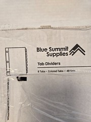 Blue Summit Supplies New Open Box Tab Dividers 8 Tab Colorful Tabs 48 Sets