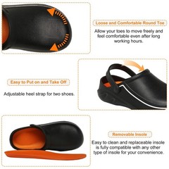 JSWEI Men’s Unisex-Adult Kitchen Shoes – Nonslip Water Proof Work Shoes for M…
