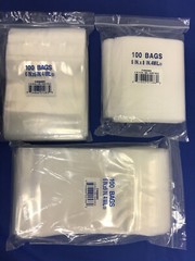 Clear LK Zip-Lock Seal Top Re-closable Zipper Hang Hole Plastic Poly Bags 4 Mil