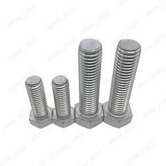 Fine Thread 304 Stainless Steel Hexagon Bolt Hex Head Cap Screws 10# 1/4 5/16
