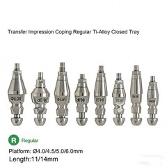 Hiossen ET Dental Titanium Locator Healing Abutment Transfer Impressions Analog