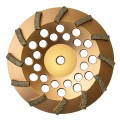 7″ Concrete Grinding Cup Wheels 12 Diamond Abrasive Seg 5/8″-11 Arbor