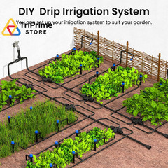 MIXC 230FT Quick-Connect Drip Irrigation 33FT Main tube+197FT 1/4” tube