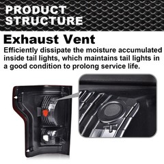 Smoky Rear Tail Light Assembly Left & Right for Ford F150 2015-2017 w/o Bulbs