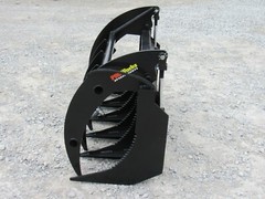 60″ Brush Root Rake Clam Grapple Attachment Fits Skid Steer Tractor Quick Attach