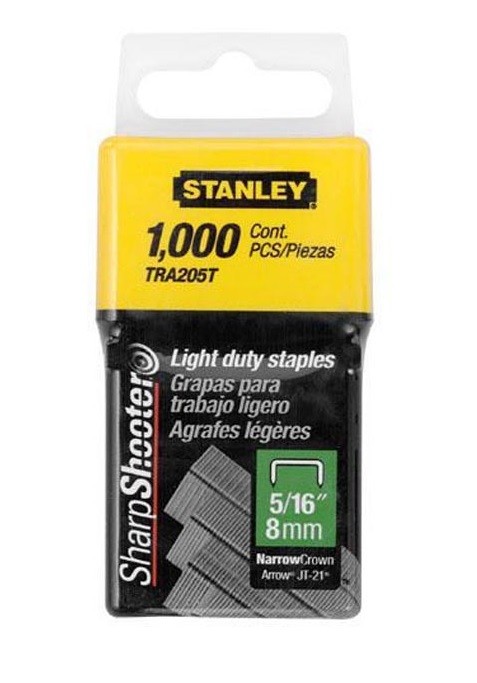 Stanley TRA205T 1,000 Units 5/16-Inch Light Duty Staples