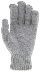 String Knit Work Gloves, 7 Gauge, Heavy Weight, Gray, Large (DOZEN/12-Pairs)