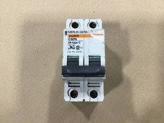 Merlin Gerin Multi9 C60N C2 Circuit Breaker 2A 480V Type C 2 Pole #0061D22PR5